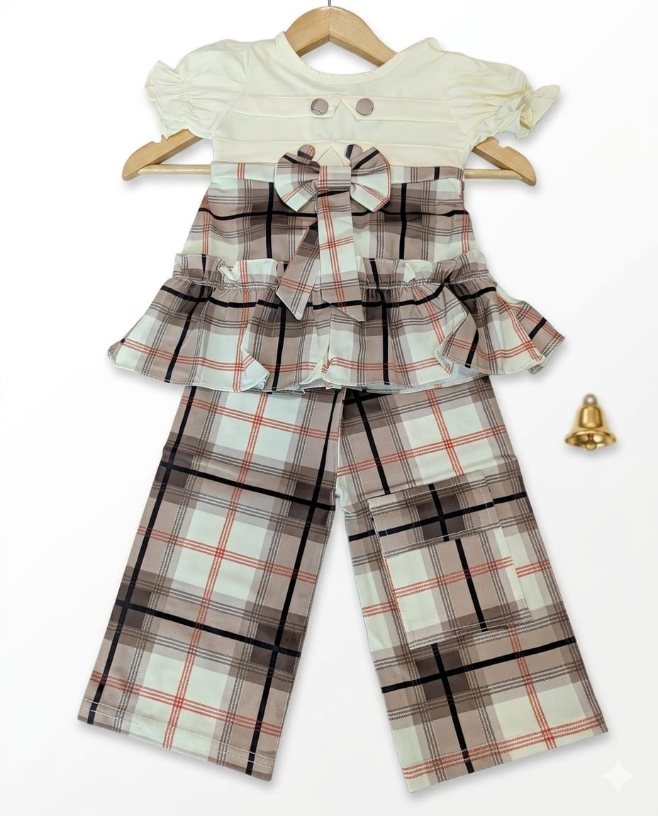 Girls Tunic Style Frock With Wide Leg Trouser  – Premium Quality Summer Stuff Soft & Comfortable | 1–10 Years