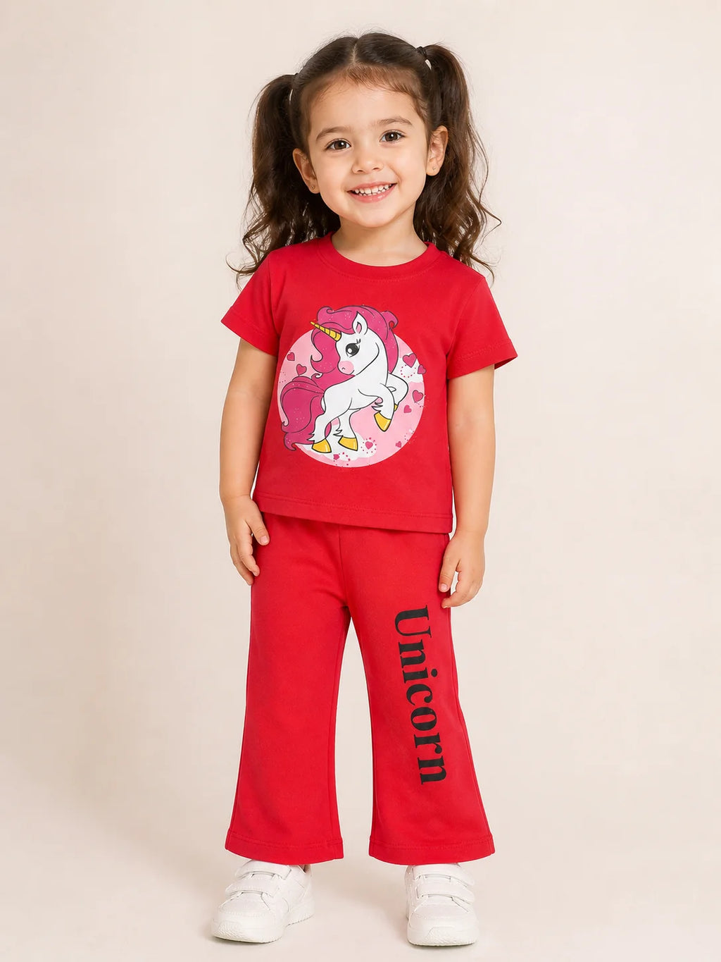 Comfortable Girls' Casual Pajama Set – Soft & Comfortable | 1–10 Years