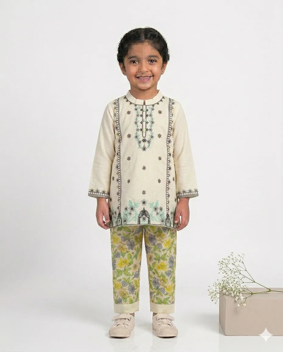 Girls Kameez-Shalwar – Premium Quality Summer Stuff Soft & Comfortable | 1–5 Years