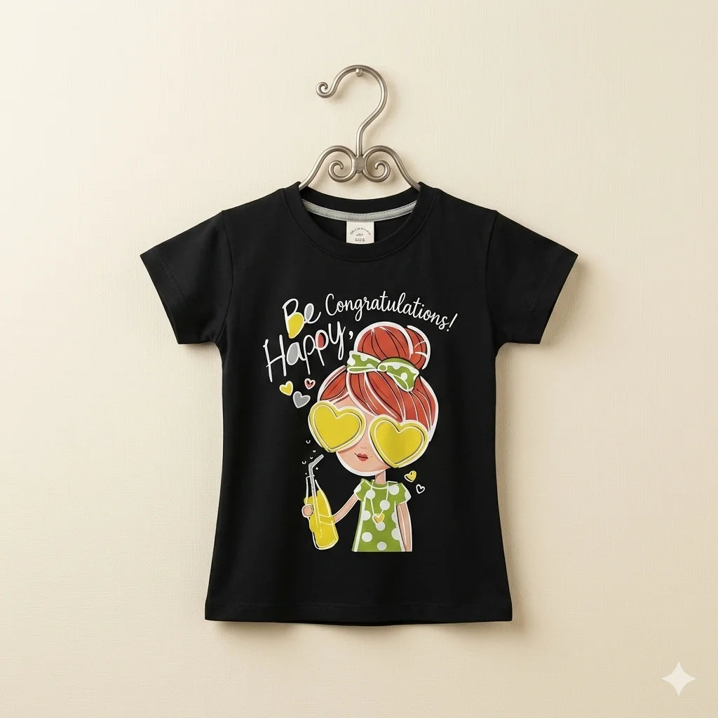 Girls Summer T-Shirt – Soft & Comfortable | 1 - 12 Years