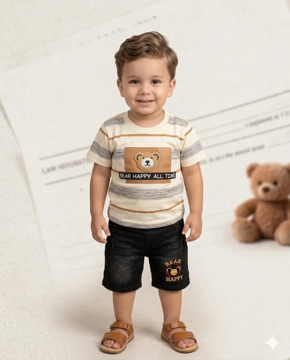 Kids T-Shirt With Jeans – Premium Quality | Soft & Comfortable | 6 Months-2 Years