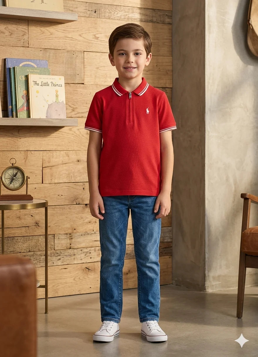 Kids Polo T-Shirt – Premium Quality | Soft & Comfortable | 3–10 Years