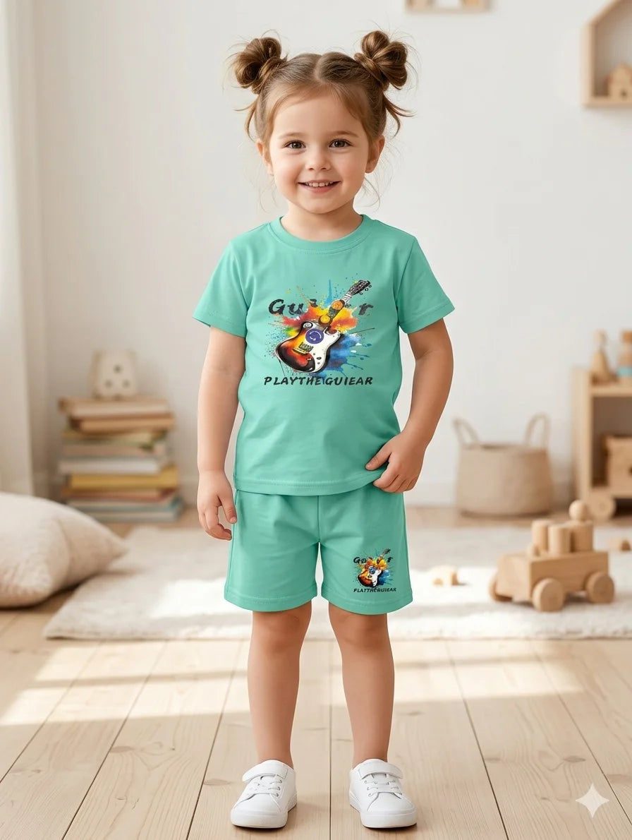 Kids T Shirt With Shorts – Premium Quality Summer Stuff Soft & Comfortable | 6 Months–2 Years