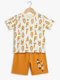 Kids Alphabet T Shirt With Shorts – Summer Stuff Soft & Comfortable | 1–3 Years