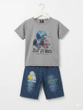 Kids T-Shirt With Shorts – Premium Cotton | Soft & Comfortable | 6 Months-2 Years