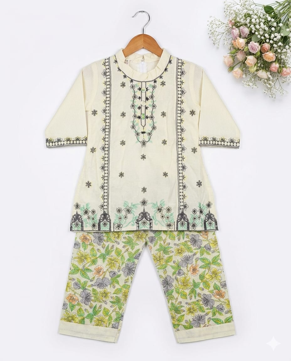 Girls Kameez-Shalwar – Premium Quality Summer Stuff Soft & Comfortable | 1–5 Years