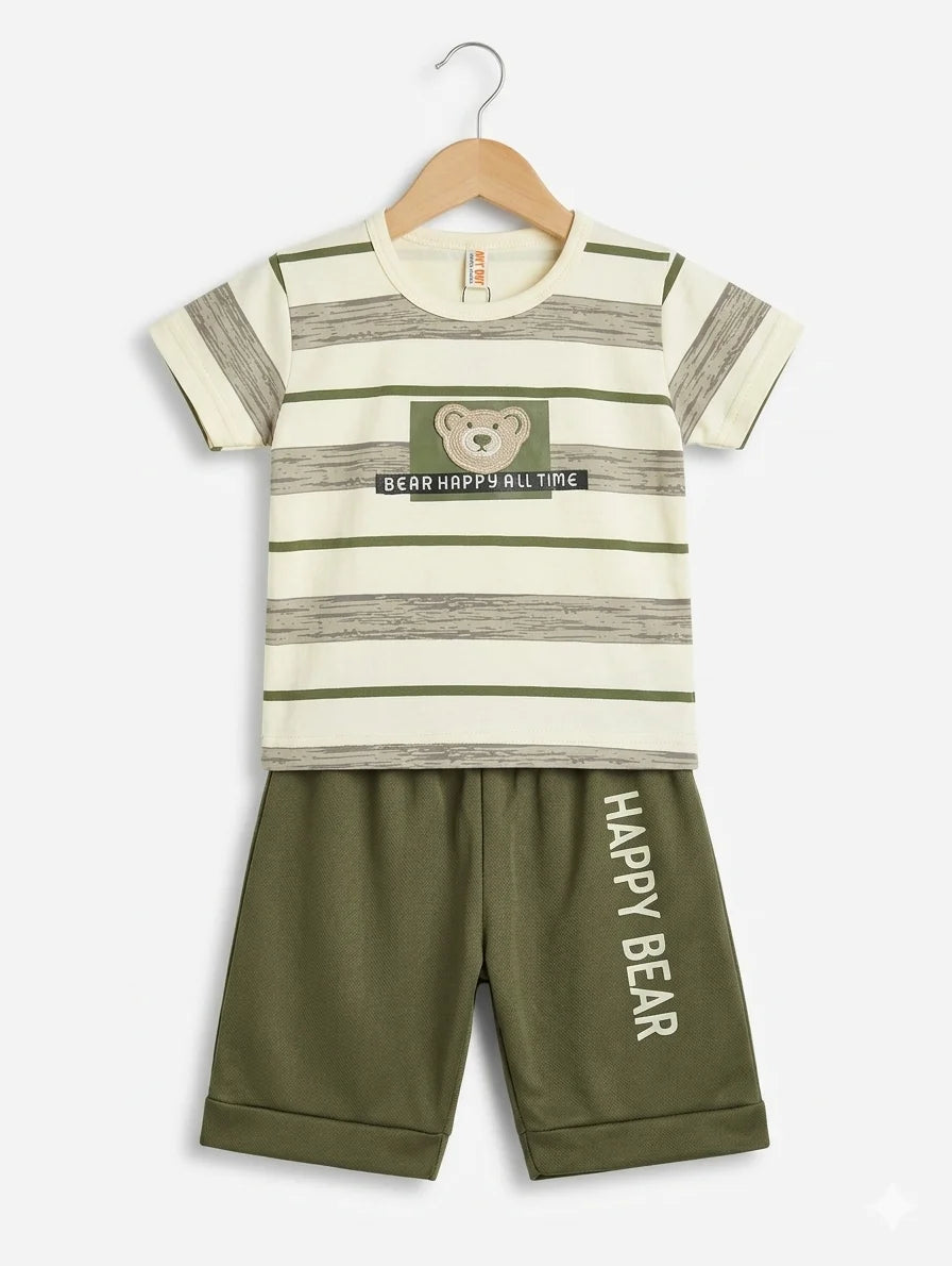 Kids T-Shirt With Shorts – Premium Quality | Soft & Comfortable | 1-3 Years