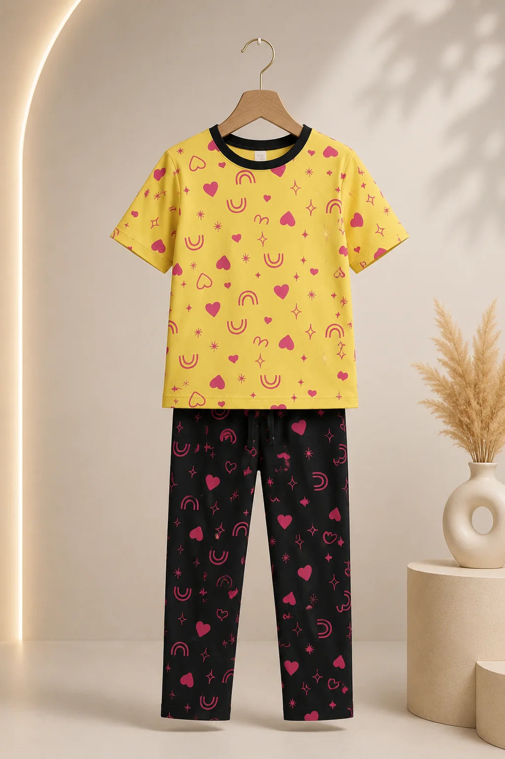 Comfortable Girls' Casual Pajama Set – Soft & Comfortable | 1–10 Years
