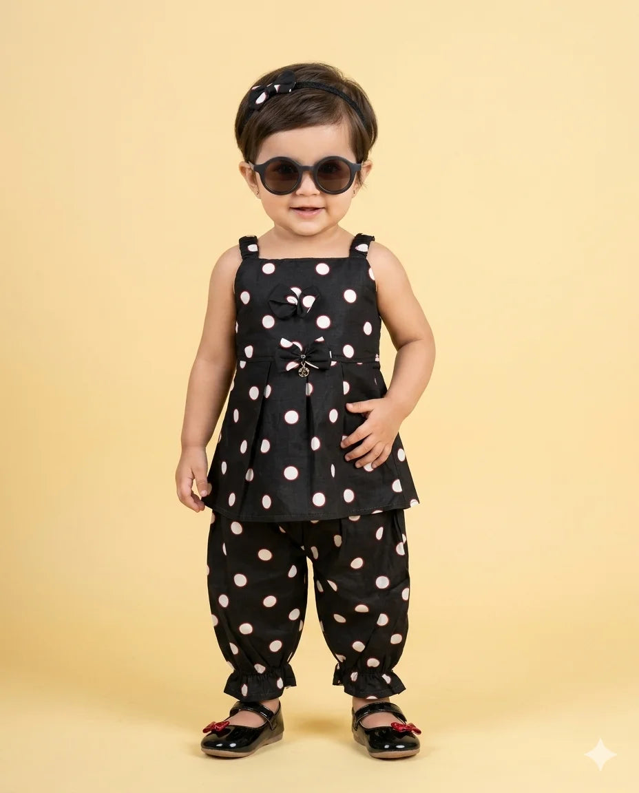 Sleeveless Two-Piece With Nicker Summer Set With Head Band  – Soft & Comfortable | 1-3 Years