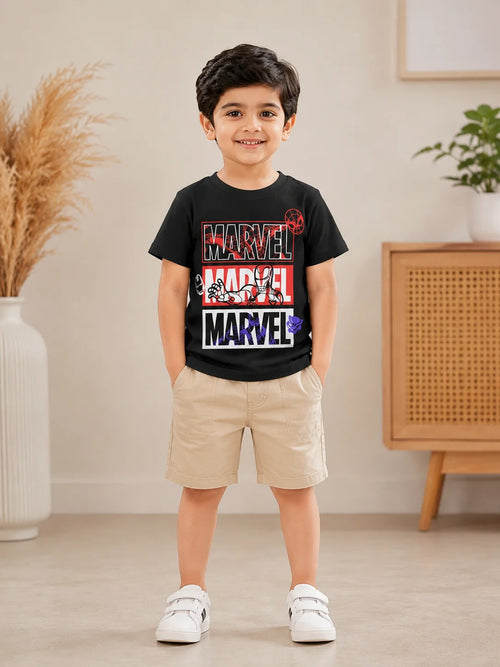 Boys Marvel T-Shirt – Summer Stuff Soft & Comfortable | 1–12 Years