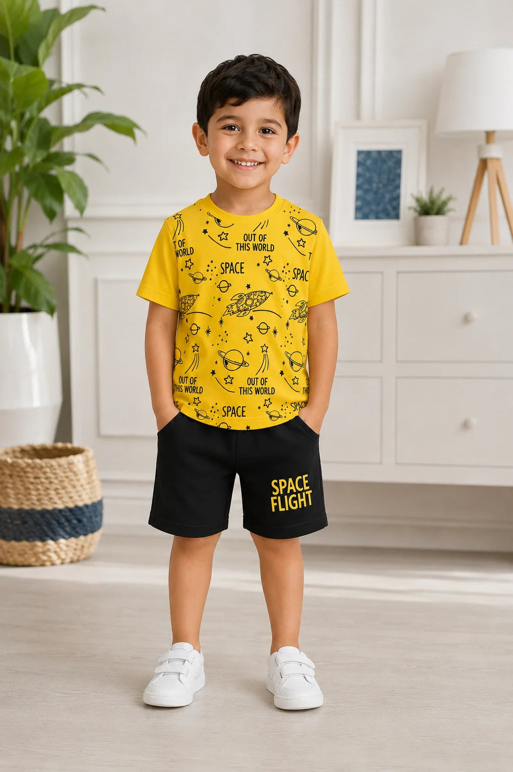 Boys T-Shirt With Shorts – Summer Stuff Soft & Comfortable | 1–8 Years