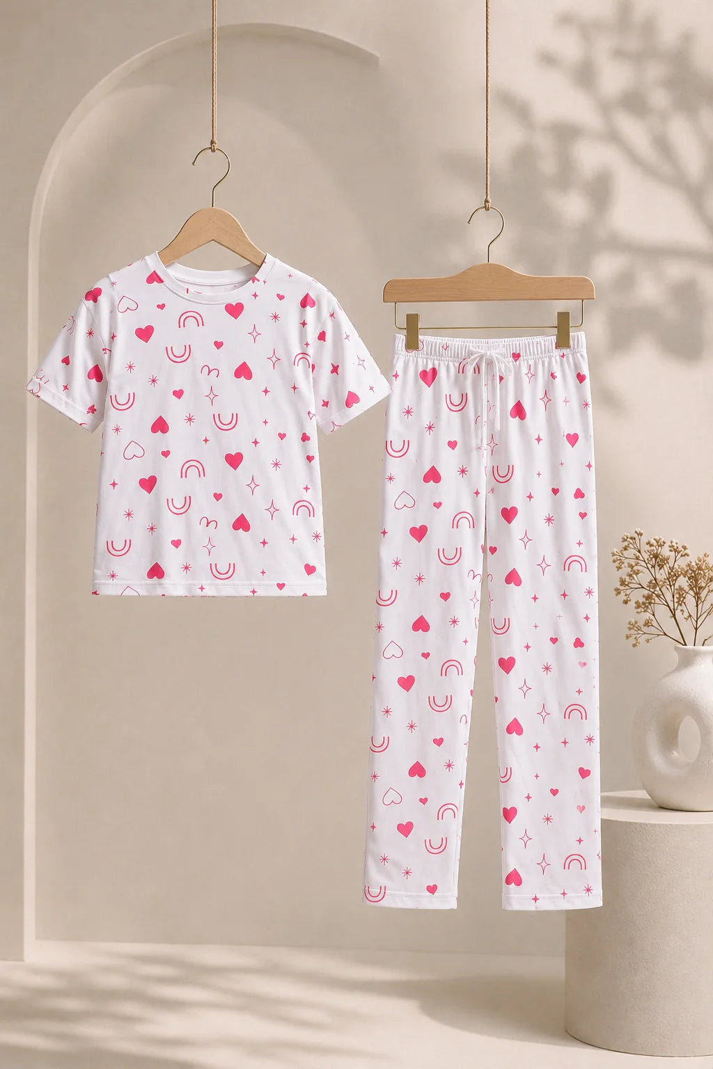Comfortable Girls' Casual Pajama Set – Soft & Comfortable | 1–10 Years