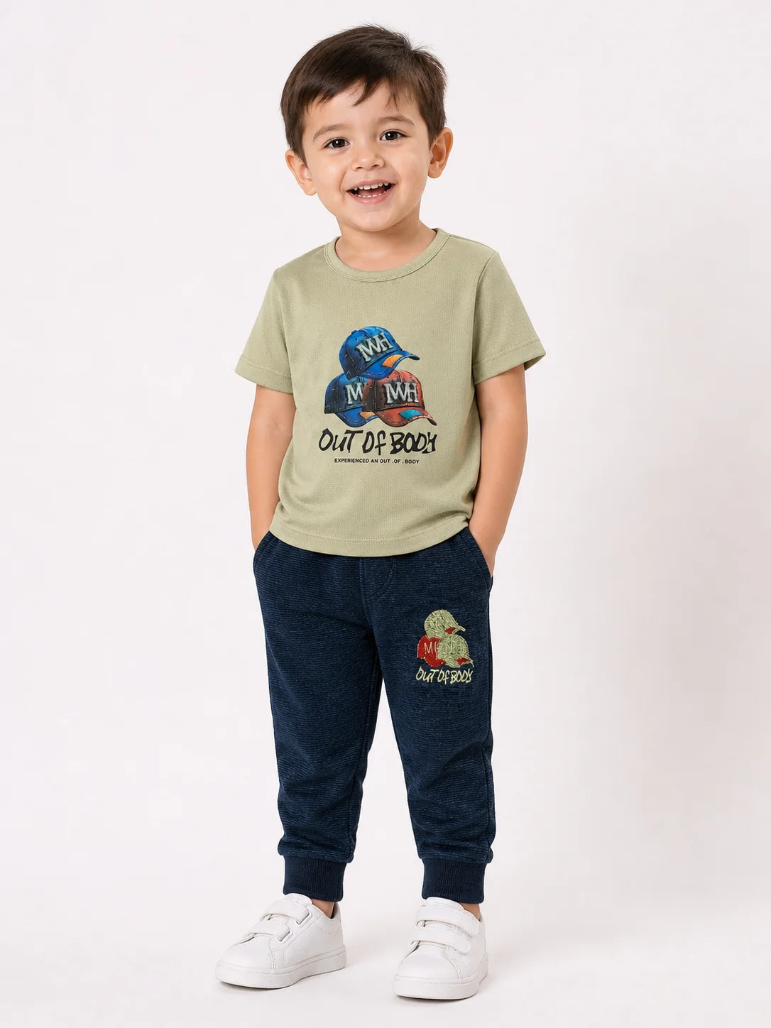 Kids T-Shirt With Shorts – Premium Cotton | Soft & Comfortable | 6 Months-2 Years