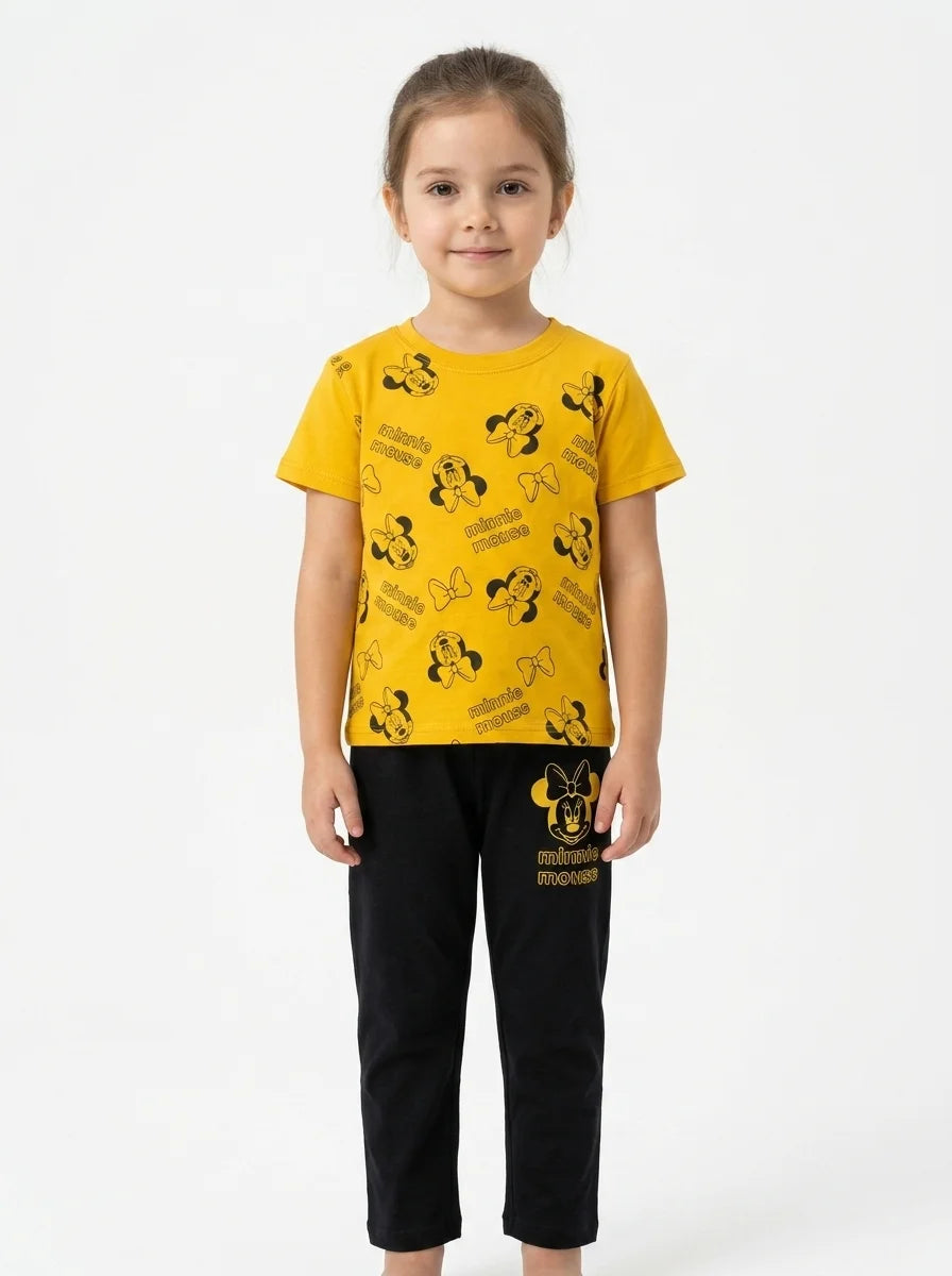 Comfortable Girls' Casual Pajama Set – Soft & Comfortable | 1–10 Years