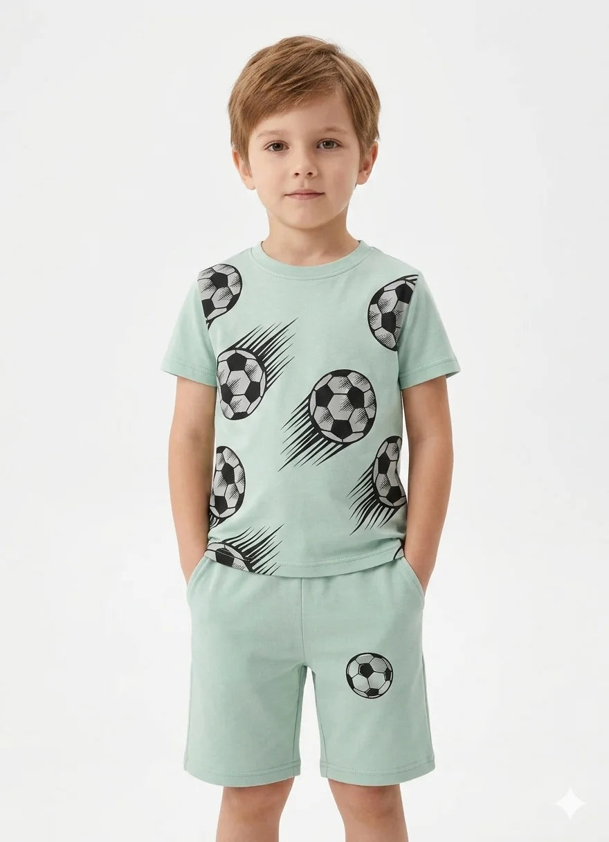 Comfortable Boys T Shirt With Shorts – Soft & Comfortable | 1–12 Years