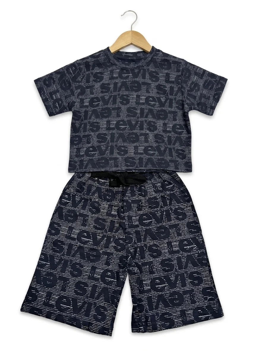 Kids Levis T Shirt With Shorts – Summer Stuff Soft & Comfortable | 1–10 Years