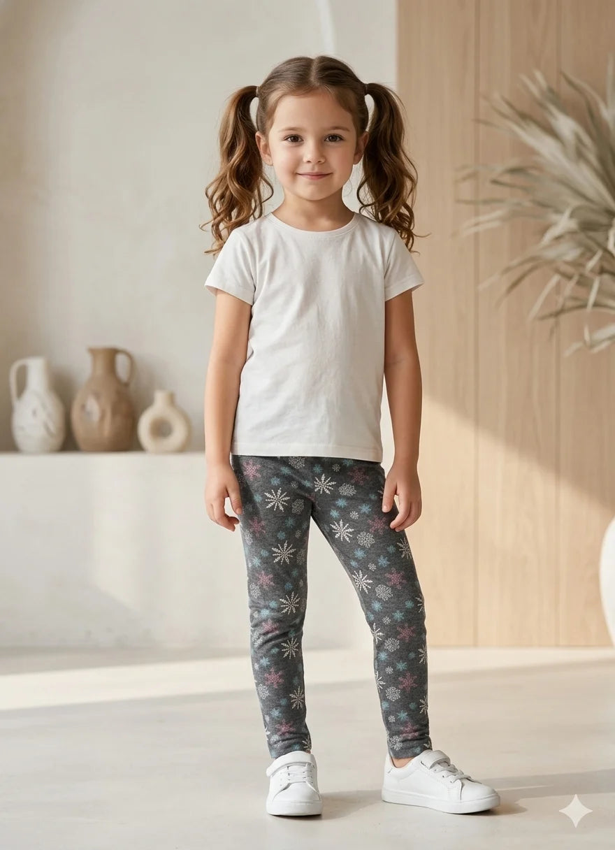 Girls Slim Fit Stretch Tights – Summer Stuff Soft & Comfortable | 2–12 Years