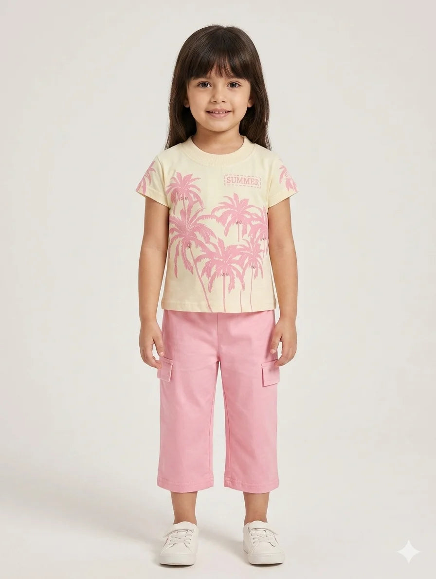 Girls Top With Trouser – Summer Stuff Soft & Comfortable | 1–2 Years