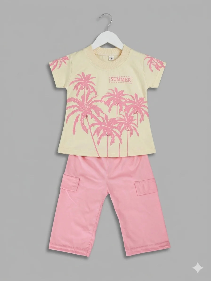 Girls Top With Trouser – Summer Stuff Soft & Comfortable | 1–2 Years