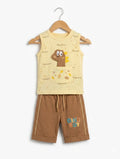 Kids Sleeveless Shirt With Shorts – Premium Quality Summer Stuff Soft & Comfortable | 1–3 Years