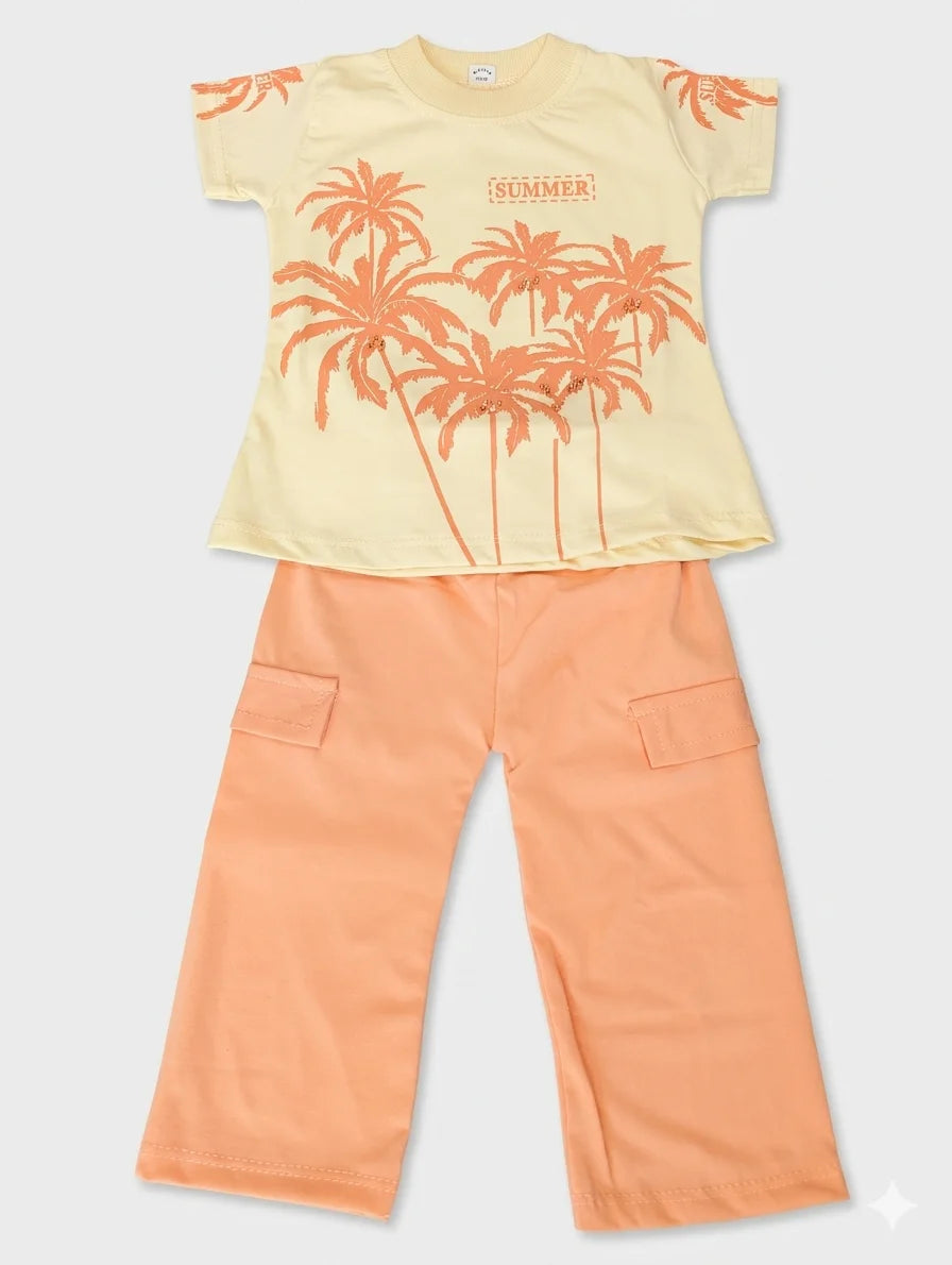 Girls Top With Trouser – Summer Stuff Soft & Comfortable | 1–2 Years