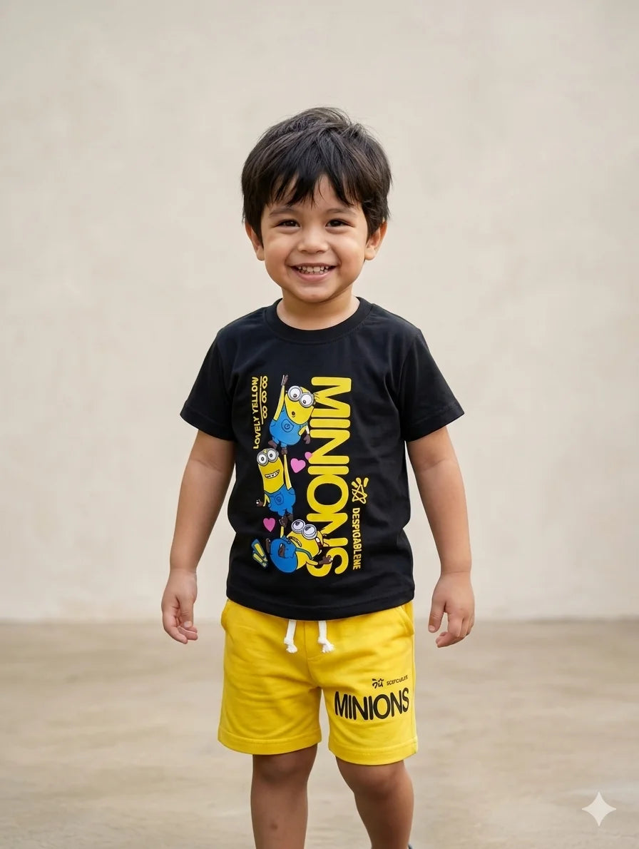Kids T Shirt With Shorts – Premium Quality Summer Stuff Soft & Comfortable | 1–10 Years
