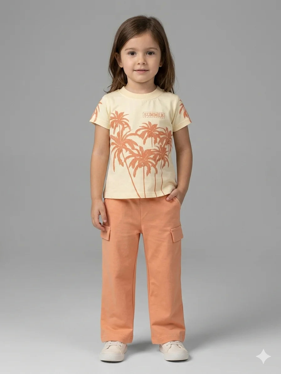 Girls Top With Trouser – Summer Stuff Soft & Comfortable | 1–2 Years