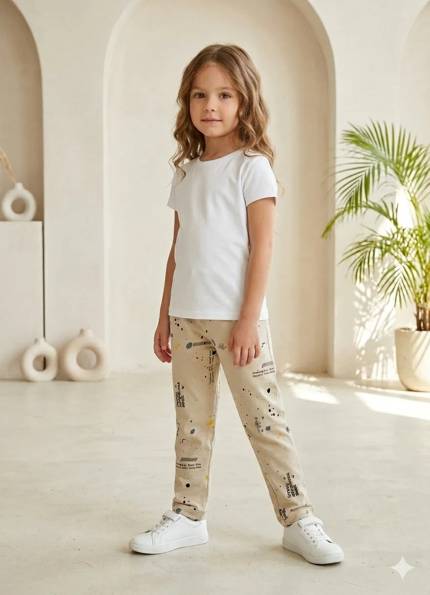 Girls Slim Fit Stretch Tights – Summer Stuff Soft & Comfortable | 2–12 Years