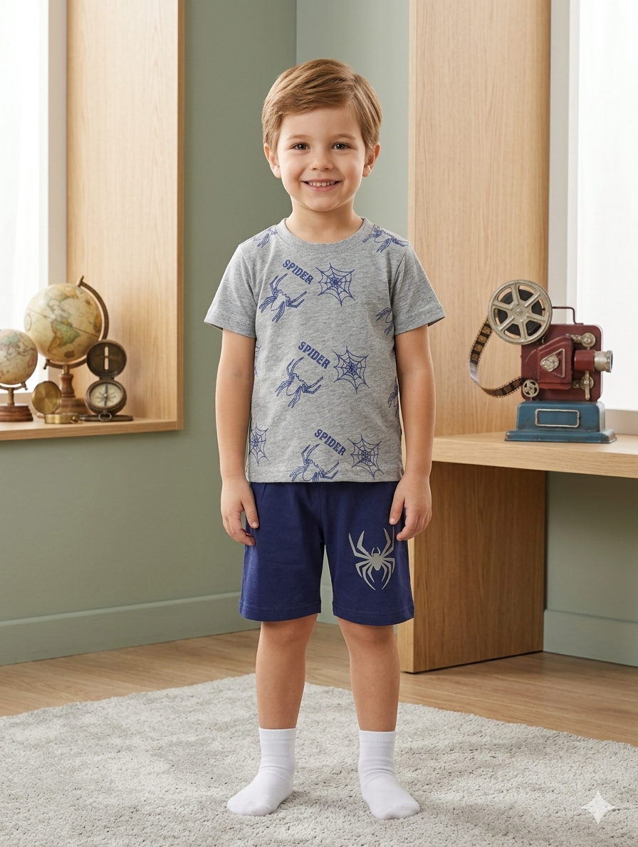 Kids T Shirt With Short – Premium Quality Summer Stuff Soft & Comfortable | 1–10 Years