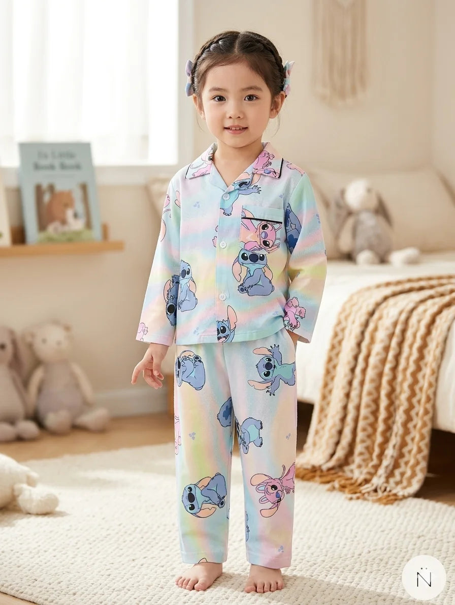 Cozy Sleepwear Set for Girls – Soft & Comfortable | 1–6 Years