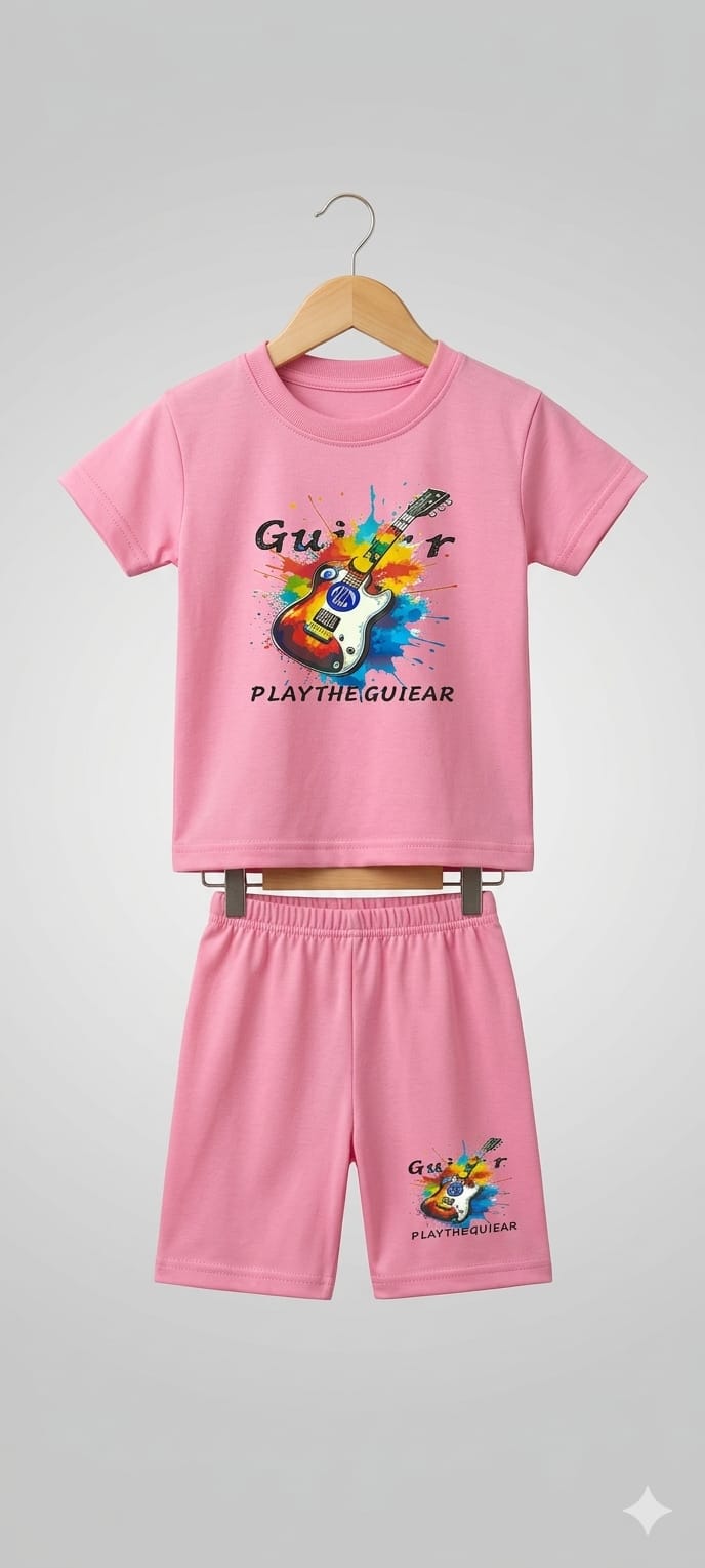 Kids T Shirt With Shorts – Premium Quality Summer Stuff Soft & Comfortable | 6 Months–2 Years