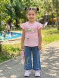 Kids Ruffle T Shirt With Jeans – Summer Stuff Soft & Comfortable | 1–4 Years