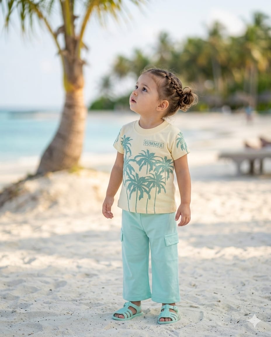 Girls Top With Trouser – Summer Stuff Soft & Comfortable | 1–2 Years