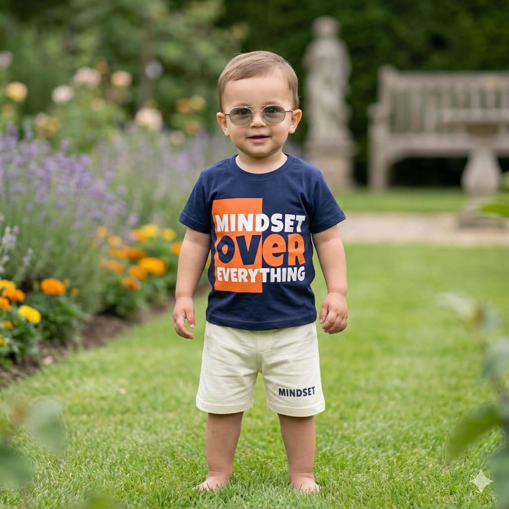 Kids T-Shirt With Shorts – Premium Cotton | Soft &amp; Comfortable | 1–10 Years