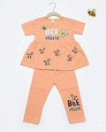 Girls Peplum Tops With Trousers –Summer Stuff Soft & Comfortable | 1–3 Years