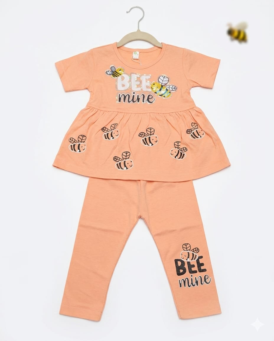 Girls Peplum Tops With Trousers –Summer Stuff Soft & Comfortable | 1–3 Years