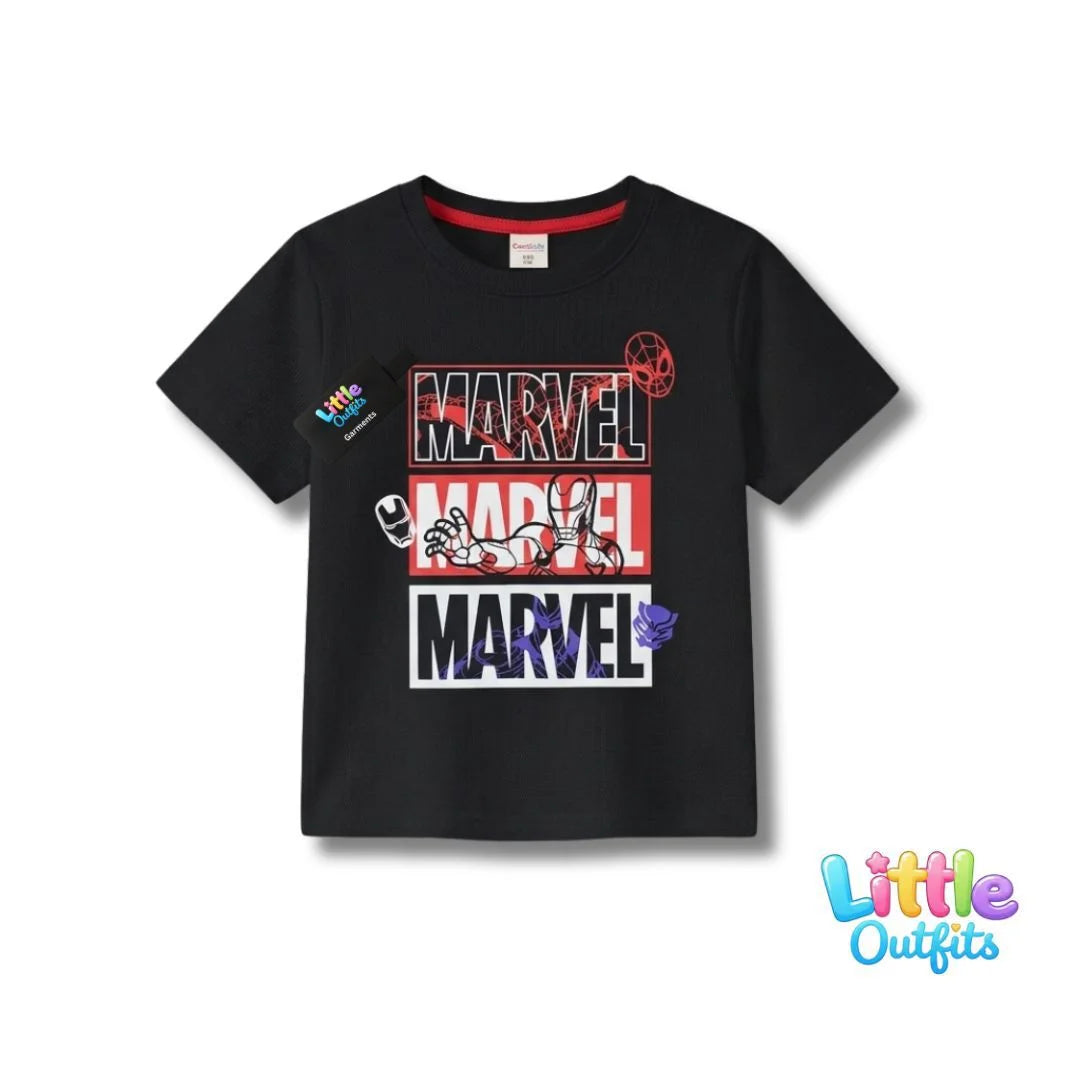 Boys Marvel T-Shirt – Summer Stuff Soft & Comfortable | 1–12 Years