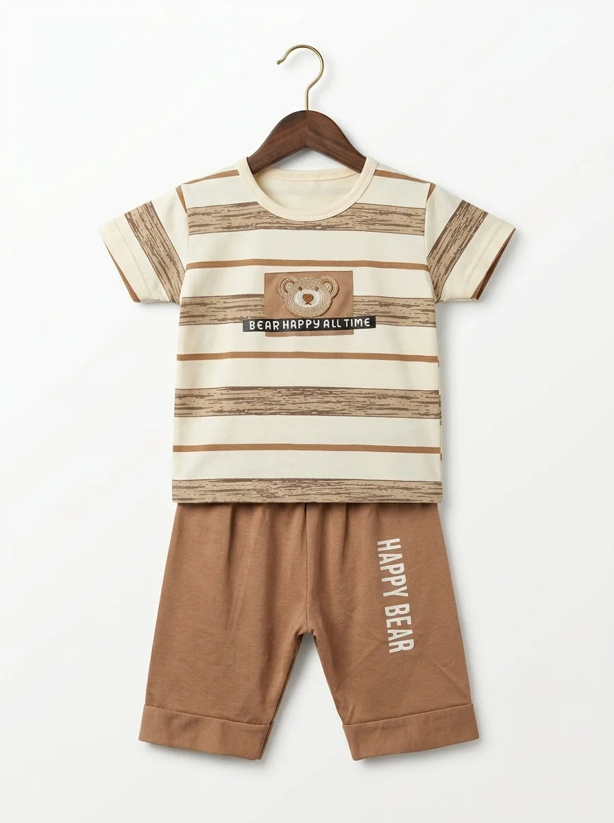 Kids T-Shirt With Shorts – Premium Quality | Soft & Comfortable | 1-3 Years