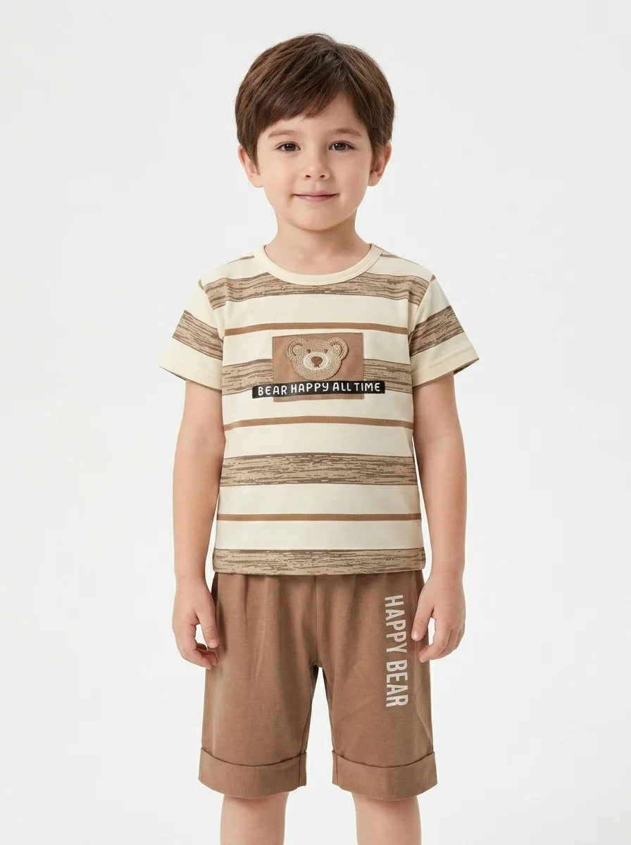 Kids T-Shirt With Shorts – Premium Quality | Soft & Comfortable | 1-3 Years